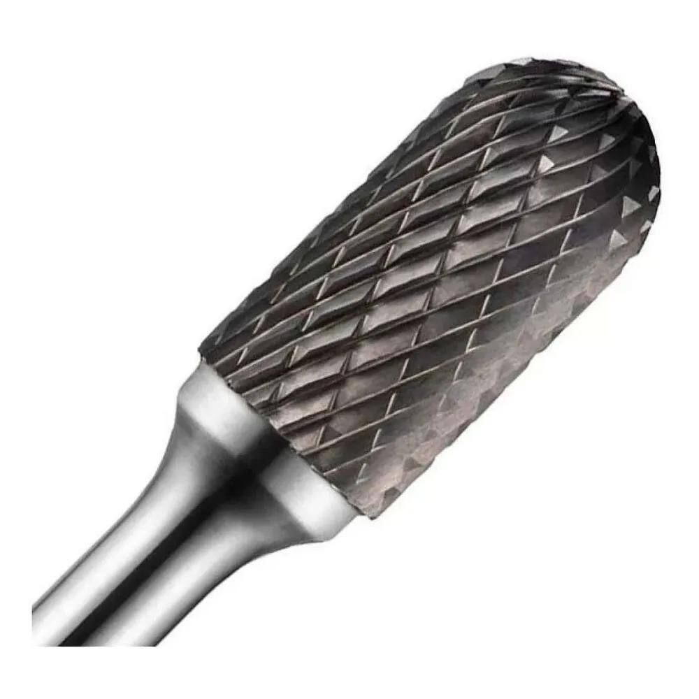 Lima Rotativa Metal Duro 6Mm X 16 Corte Duplo Abaulada