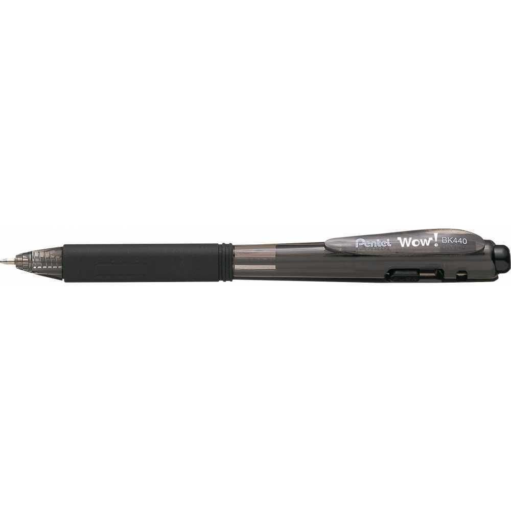 Caneta 1.0 Retratil Wow Preto Pentel