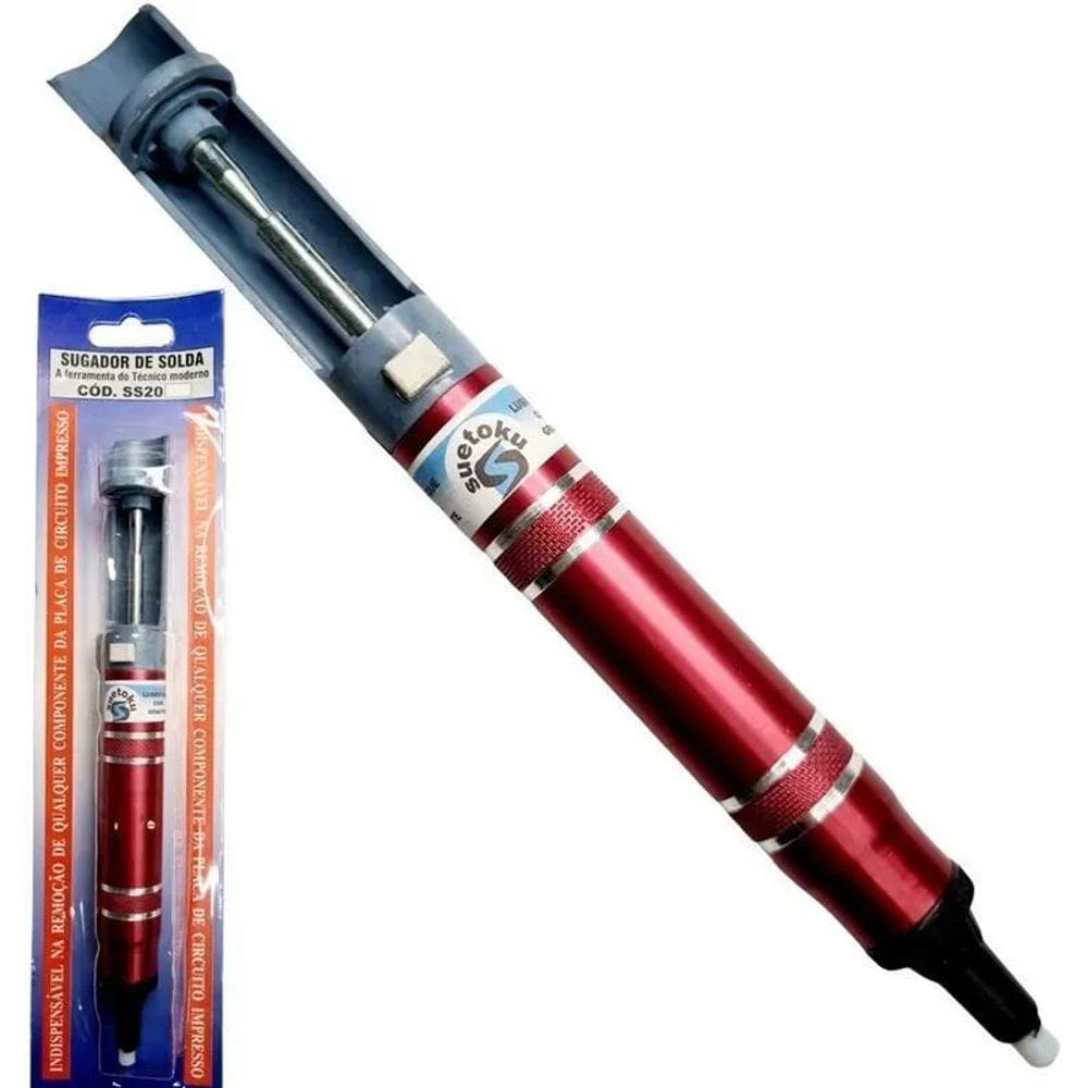 2X Sugador De Solda Profissional Suetoku Ss-20 Reforçado