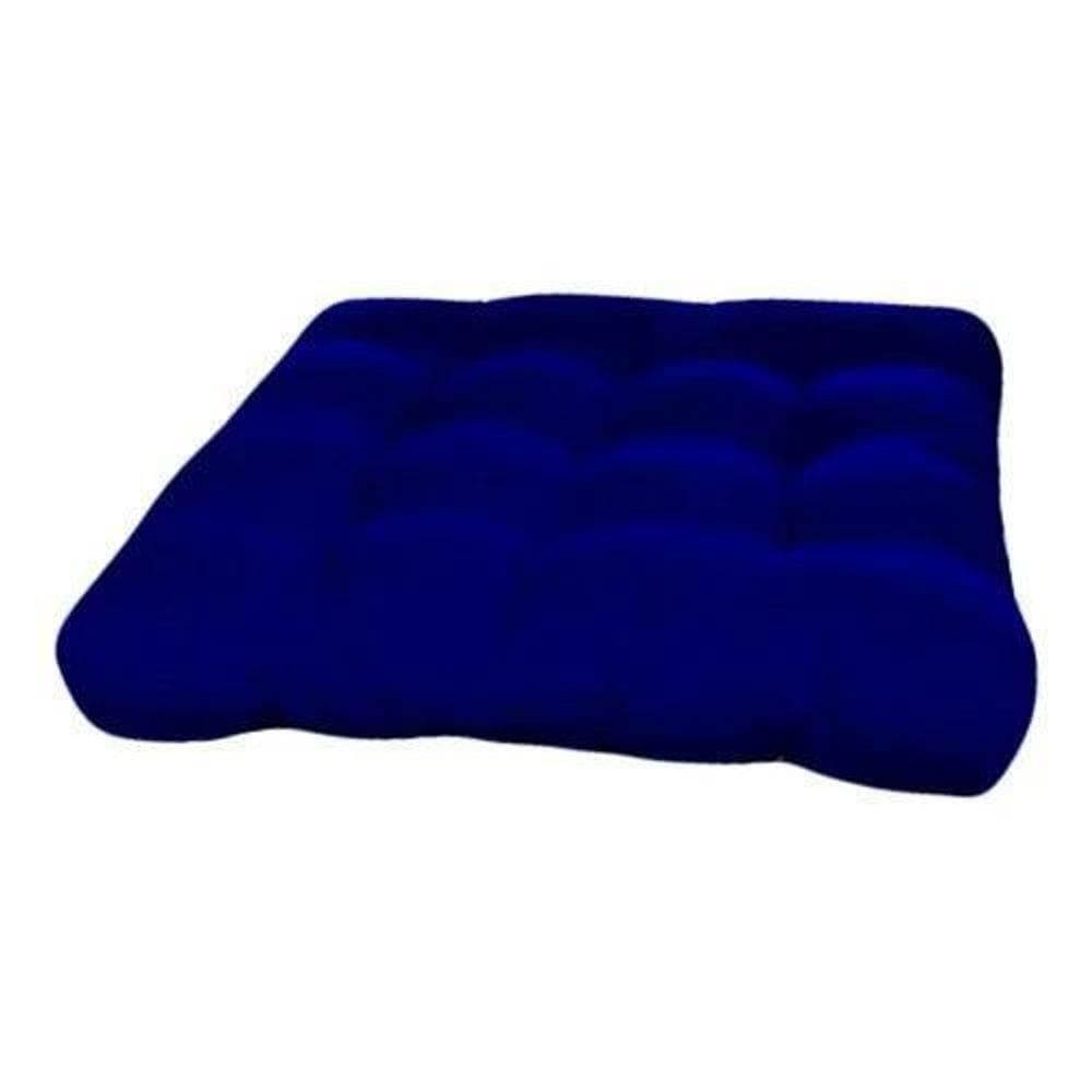 Almofada Futon Cadeiras Bancos Áreas 60X60 Cm Azul Marinho