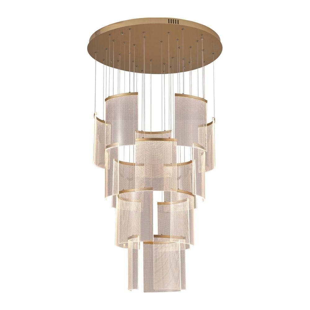 Lustre Pendente Astraled Starlit Pl-9851 Dourado Led Bivolt