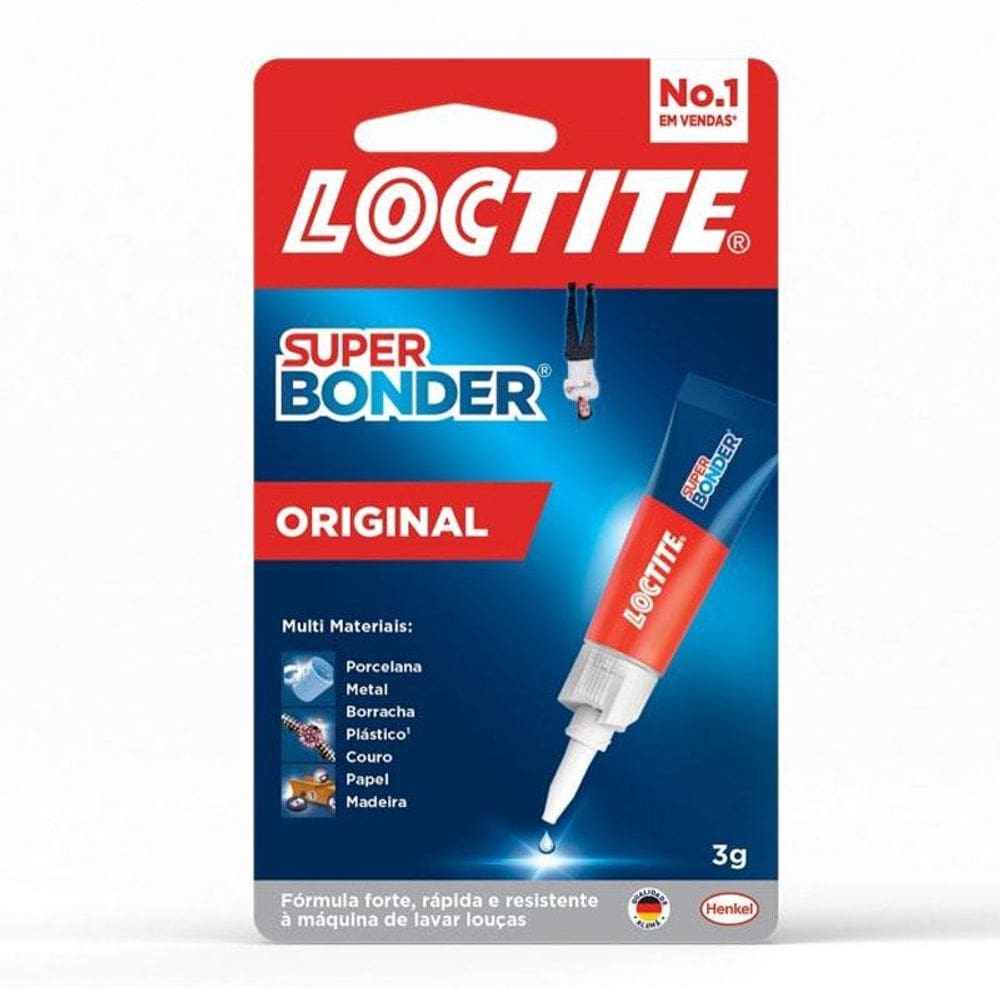 Cola Super Bonder autêntico 3g Loctite - 2677335 - Henkel