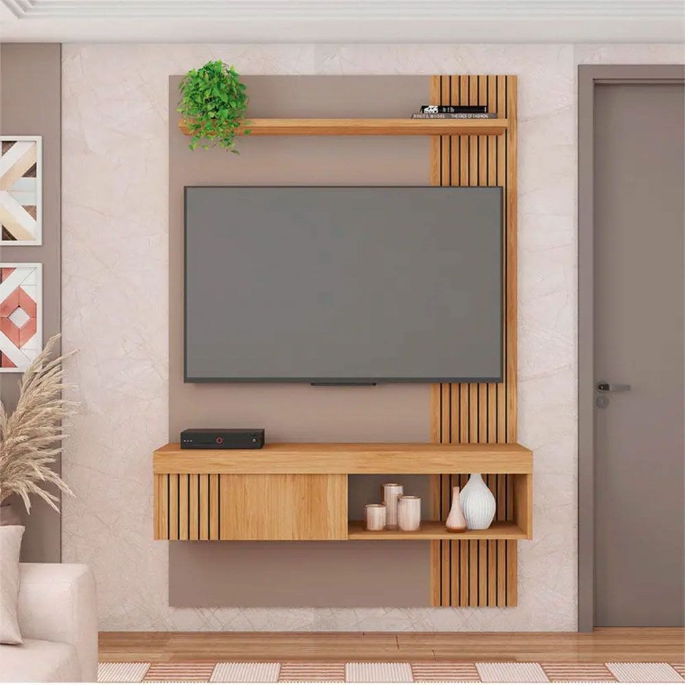 Painel para TV até 45 com Porta Deslizante Jade Caemmun
