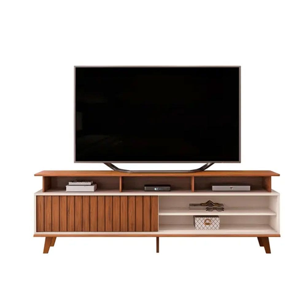 Rack para TV Flow até 70 Polegadas 1 Porta de Correr DJ Móveis