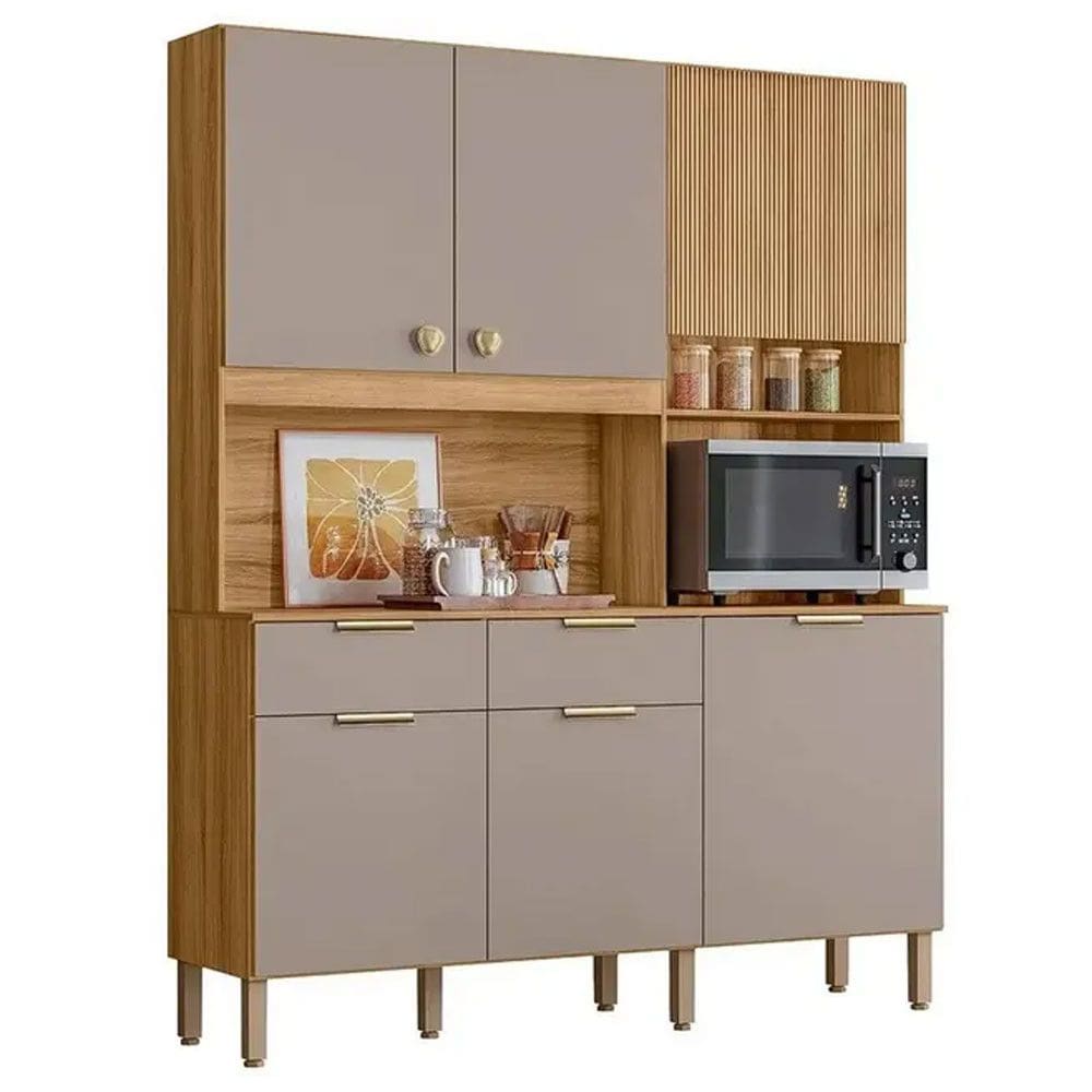 Cozinha Compacta Tropical 7 Portas 2 Gavetas em MDP Nicioli