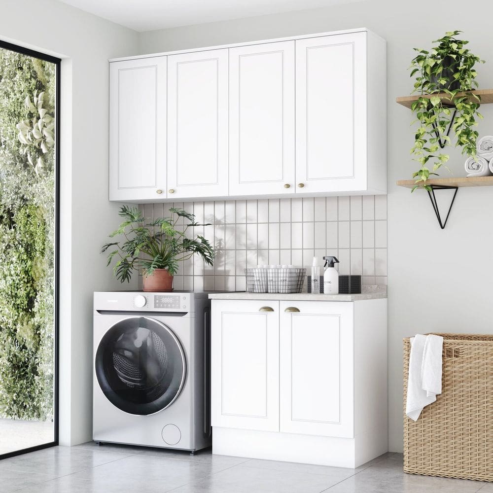 Lavanderia Modulada 3 Peças com Tampo Internacional Branco