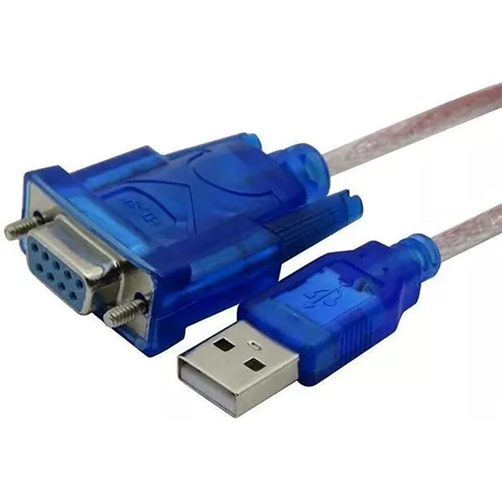 Cabo 9 Pinos Serial Db9 Fêmea Para Atualização Via Usb