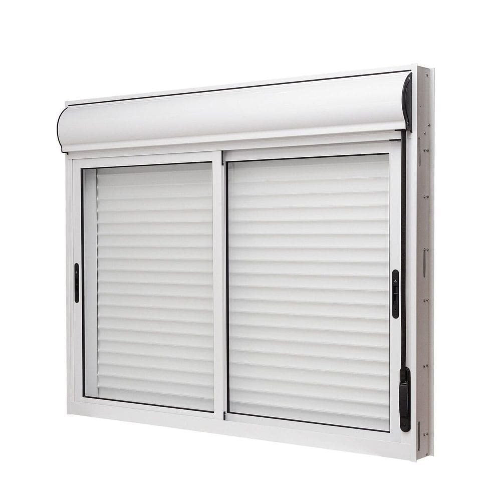 Janela de Alumínio Veneziana 120x120cm 2 Folhas com Persiana Integrada Brize Ramassol