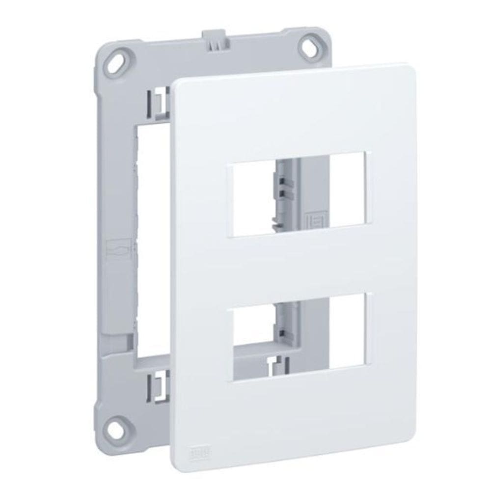 Placa + Suporte 4X2 2 Posição Branco Weg Esatta