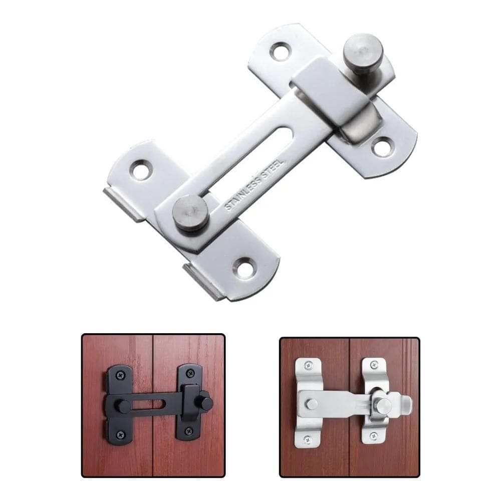 2X Trinco Tarjeta Ferrolho Porta Janela Armario Fechadura Aç