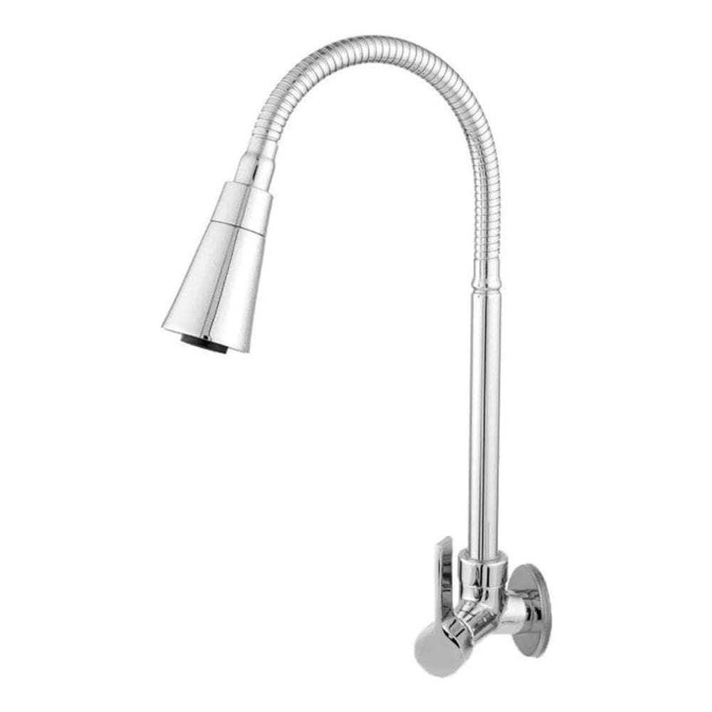 2X Torneira De Cozinha De Parede Flexivel Gourmet Pia Metal
