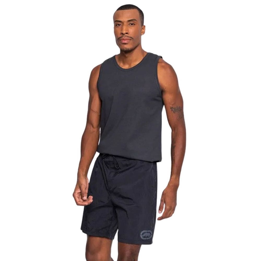 Short  Ecko Unltd Preto Elástico Casual Volei