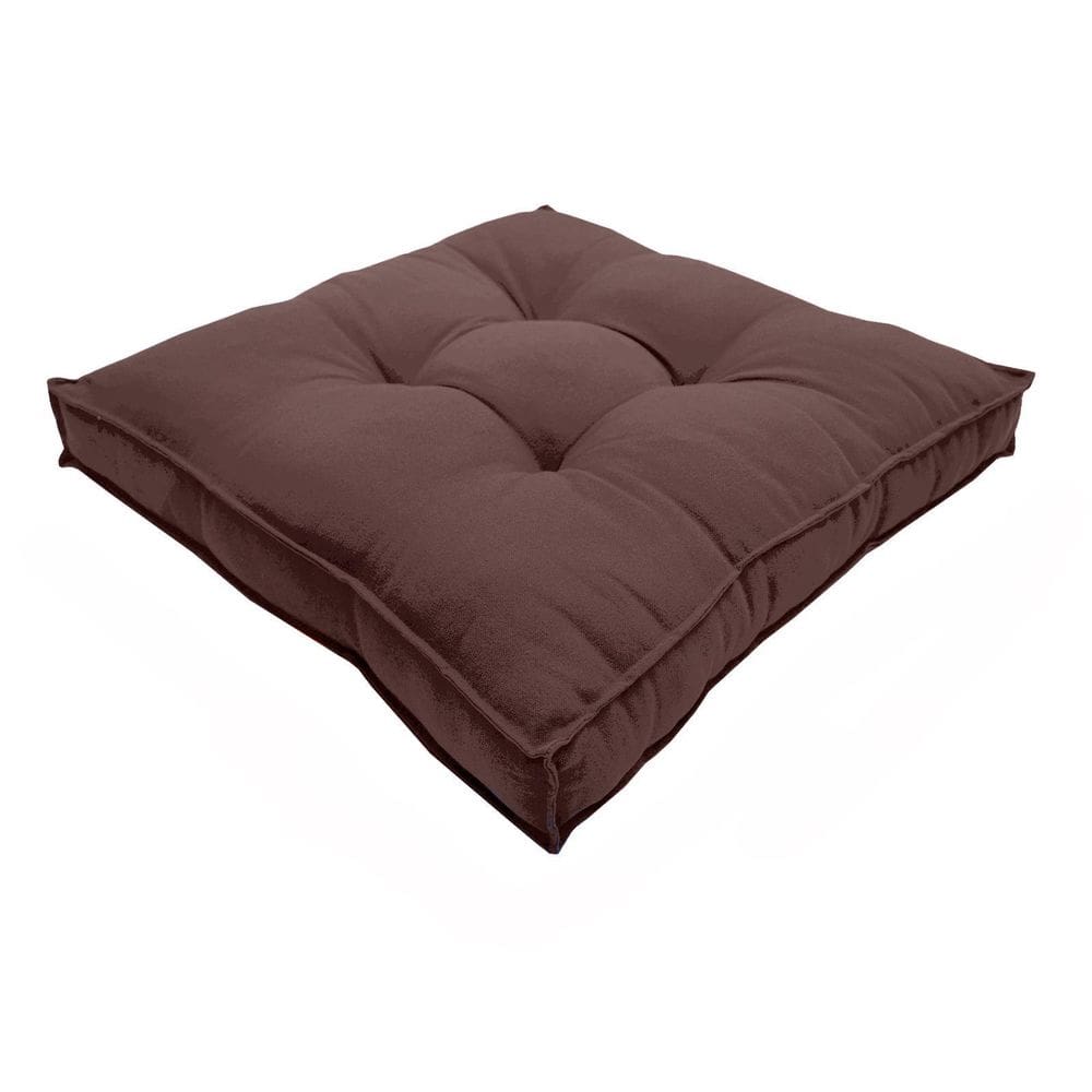 Almofada Futon Decoração 50X50 Cm Vários Modelos Marrom