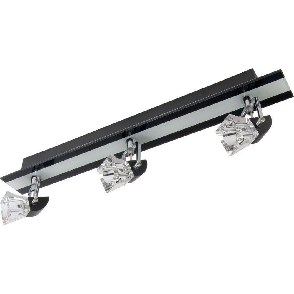 Spot Trilho Arandela Nereu Triplo De Cristal Para Led