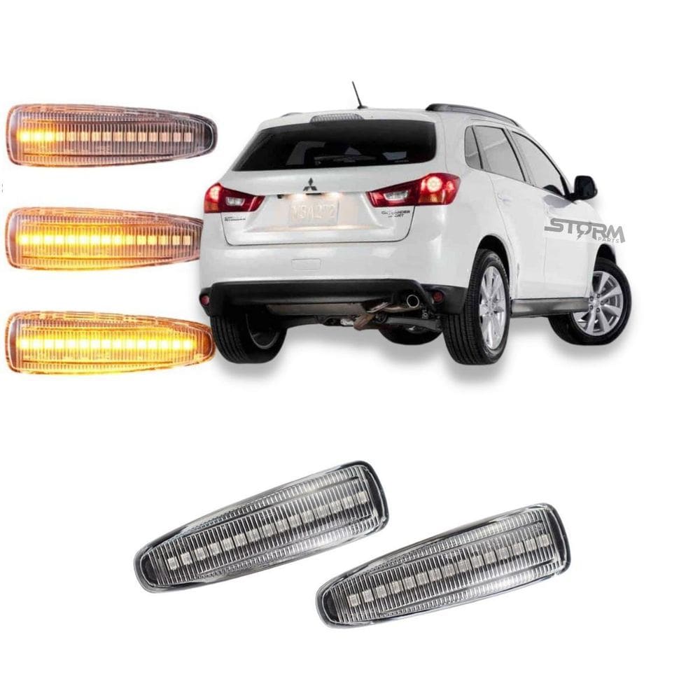 Par De Pisca Seta Sequencial Led Mitsubishi Asx Led Dinâmico