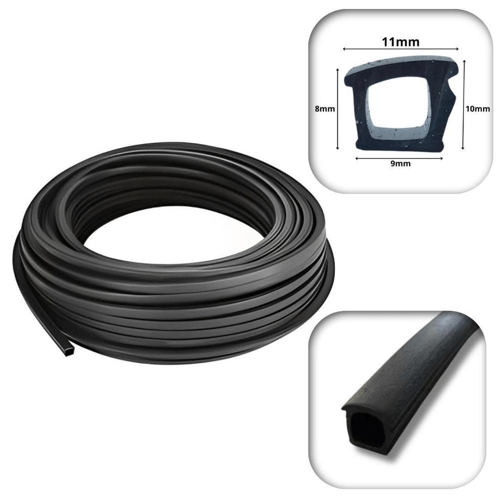 Borracha Vedabox Baguete P Box E Gabinete Acrílico 50 Metros