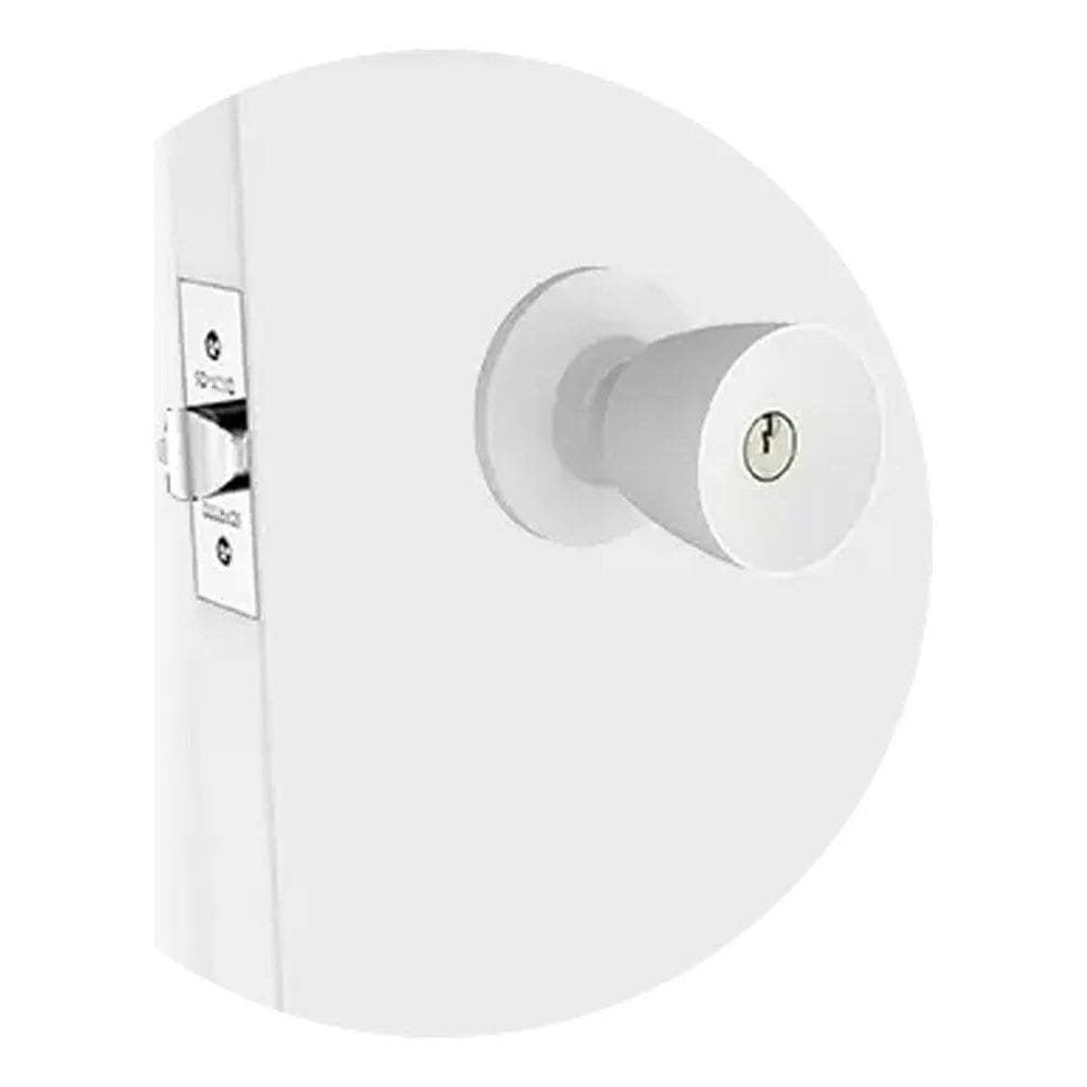 2X Fechadura Cilindrica Porta Divisória Soprano 90Mm Branco