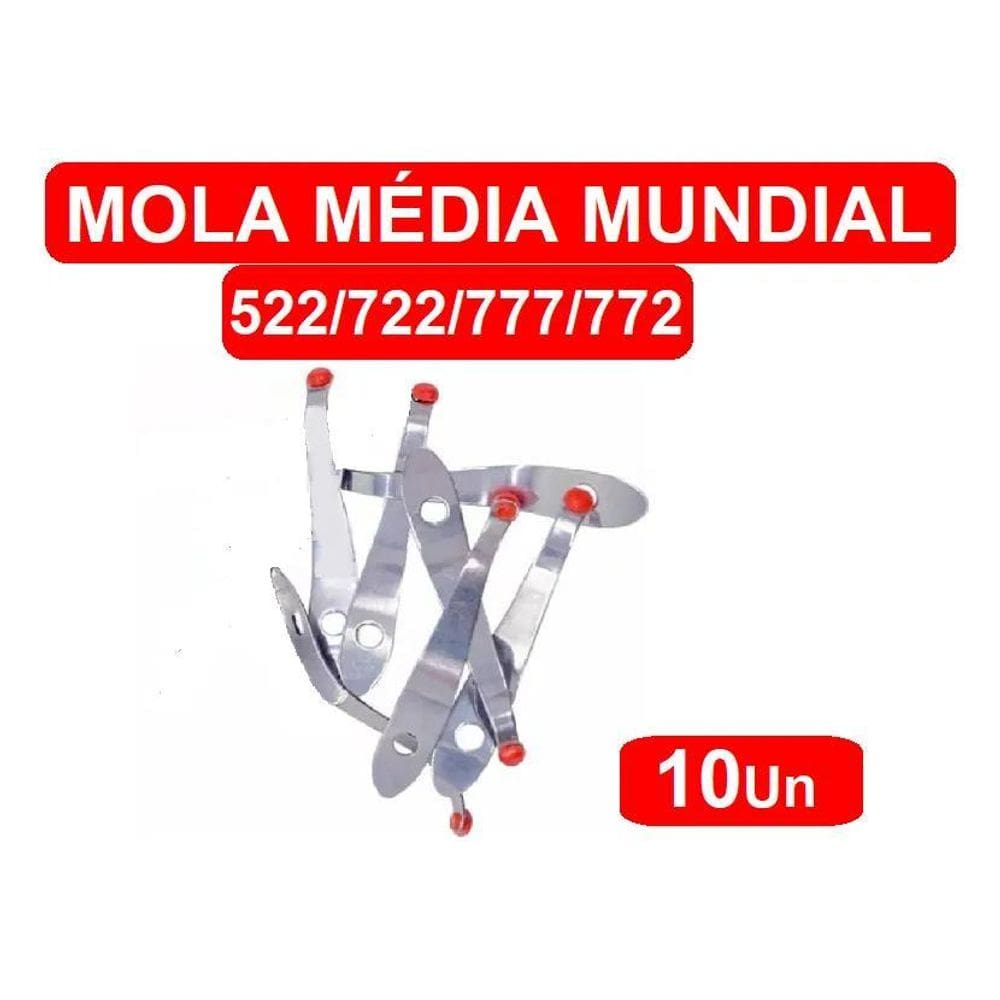 2X 10 Molas Média + 10 Paraf. Mundial Dos Alicate C