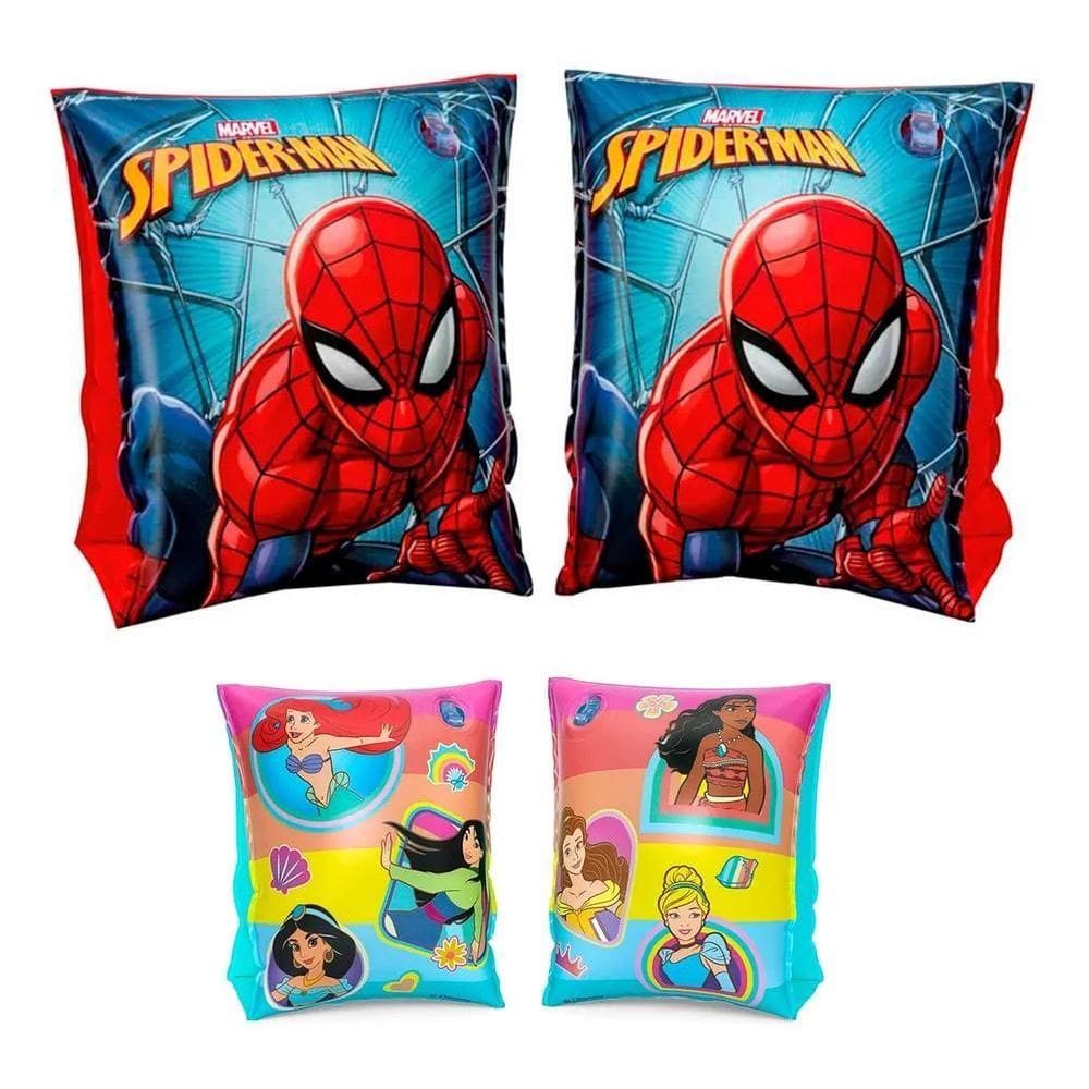 2X Bóia De Braço Infantil Salva Vidas Piscina Praia Personag