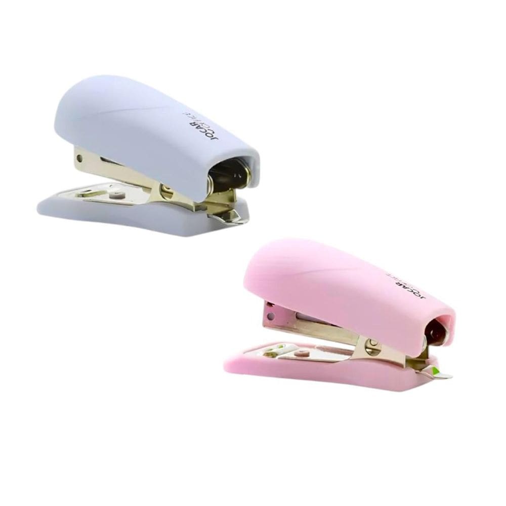 Kit 2 Mini Grampeadores Trend Color Pastel Jocar Office