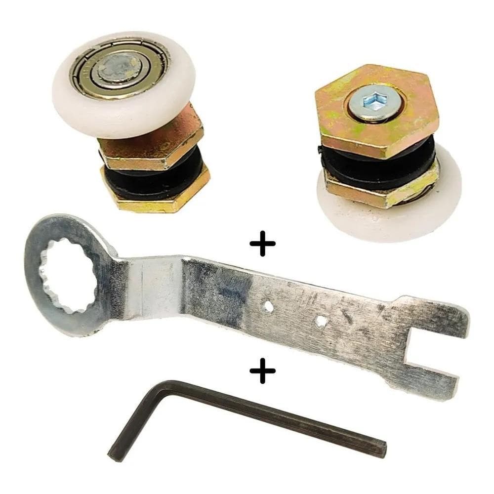 2X Roldana Para Box Blindex Janela Porta De Vidro Temperado