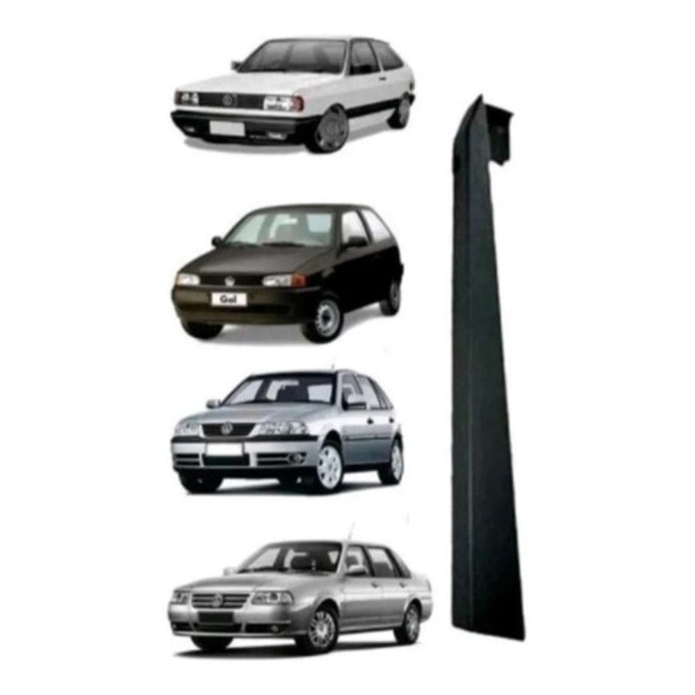 Acabamento Trilho Banco Externo Gol G1 G2 G3 Preto Direito