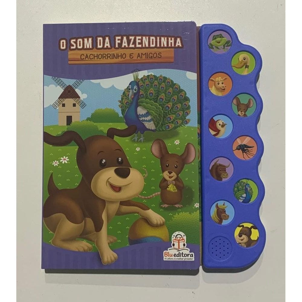 Livro O Som Da Fazendinha - Cachorrinho E Amigos - Blu