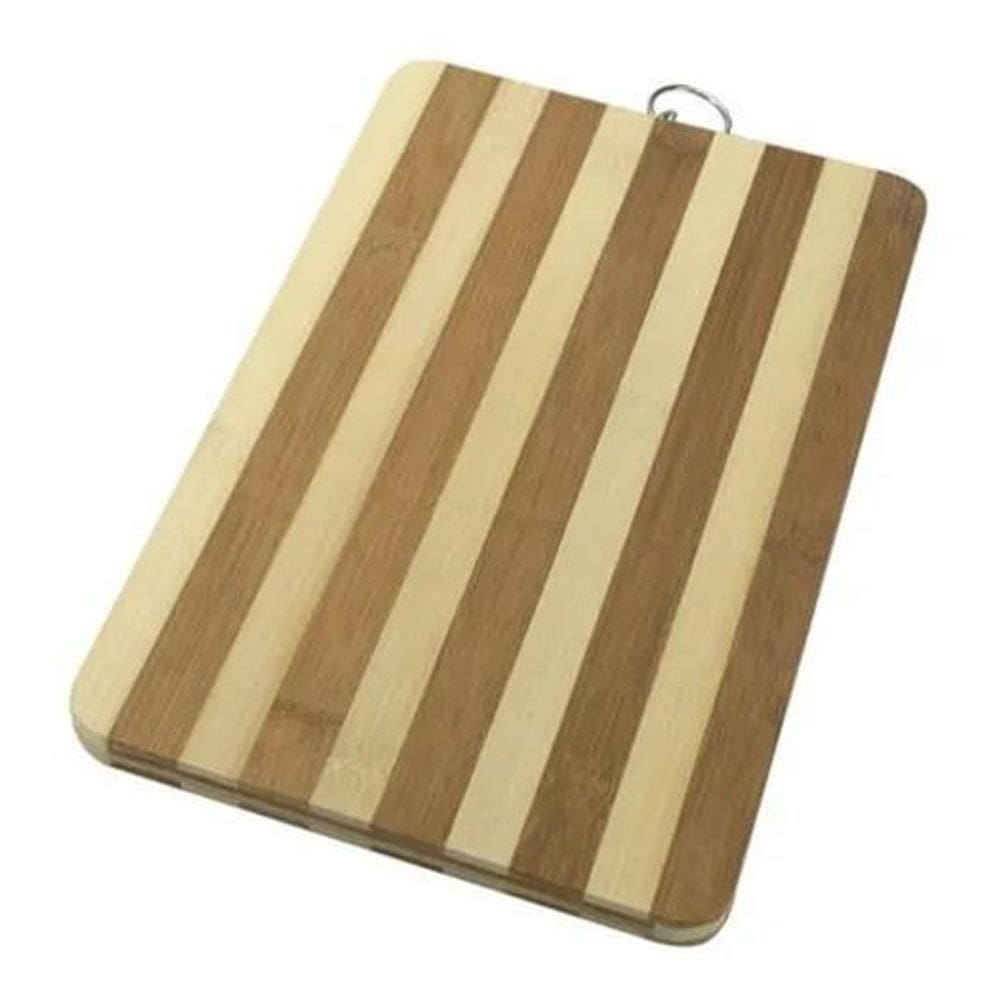 2X Tábua De Corte Clink 100% Bambu Natural Cozinha Churrasco