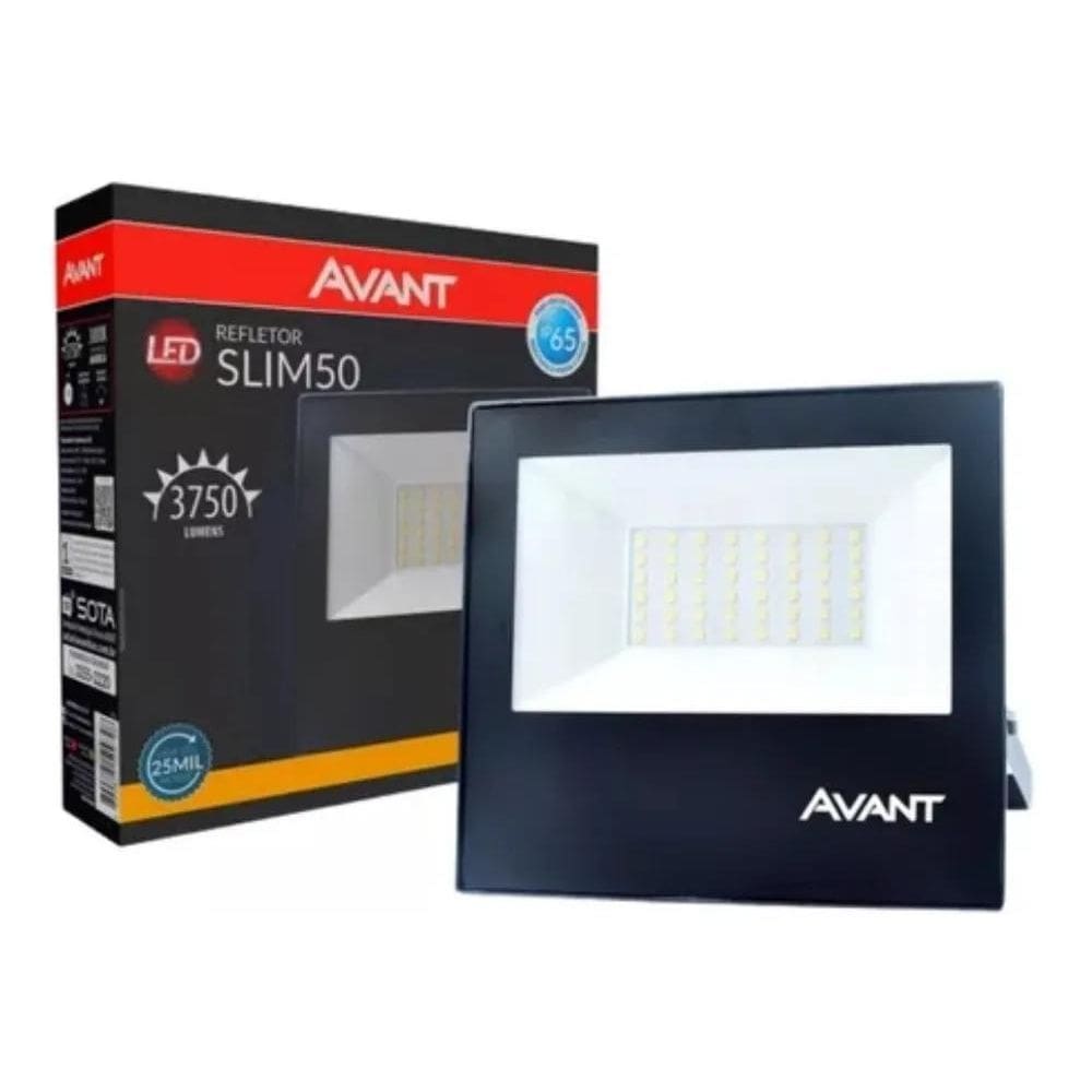 2X Refletor Led Avant Slim 259501372 50W Com Luzbranco-Quent