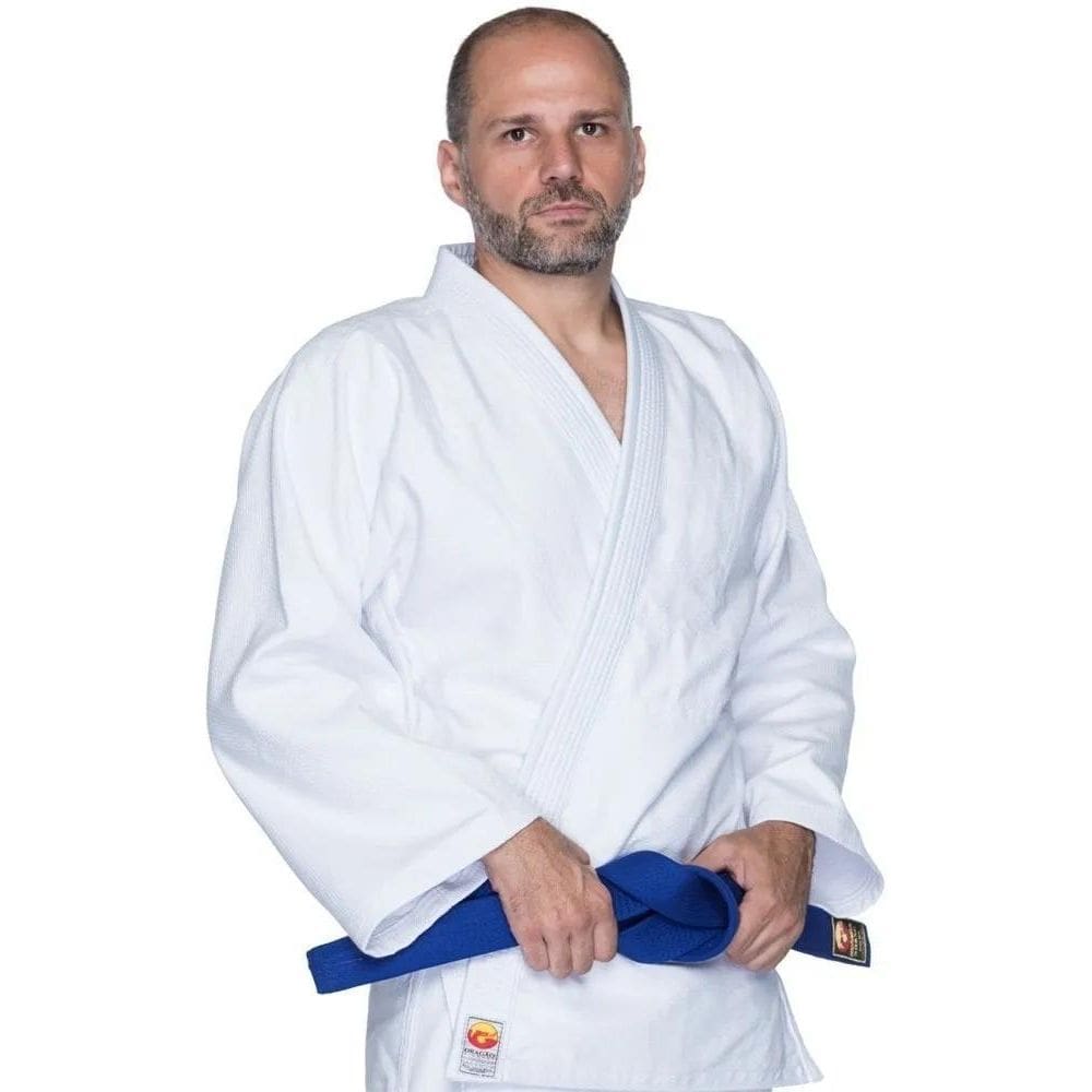 2X Kimono Judo Trançado Adulto Branco
