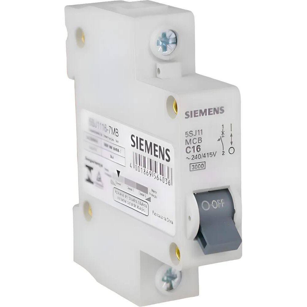 2X Disjuntor Monopolar Siemens Curva C 10/16/20/25/32A