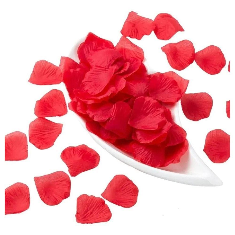 2X 500 Pétalas De Rosas Artificiais Na Cor Vermelha