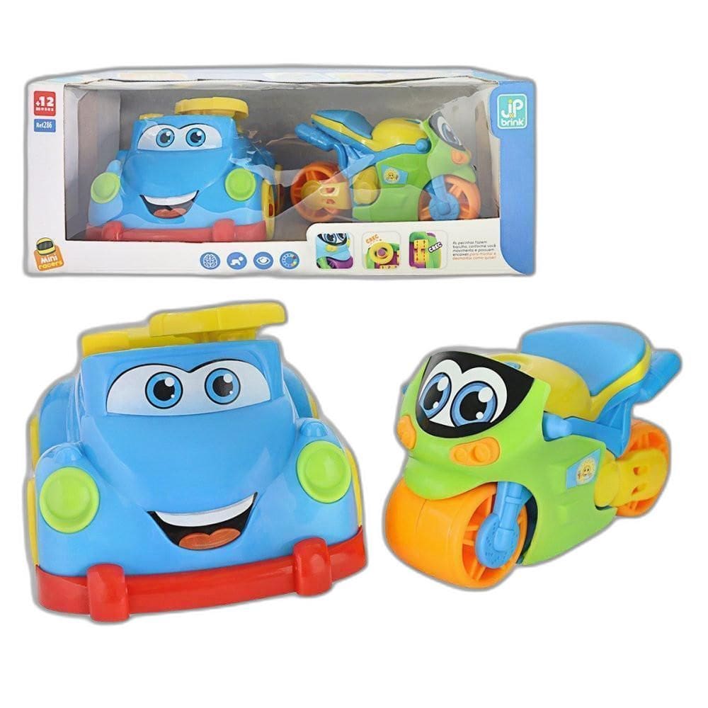 Carrinho E Motinha Mini Racers