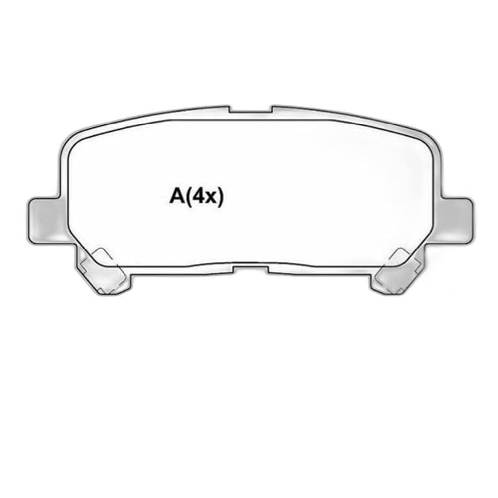 Pastilha Traseira Trailblazer 2012 Em Diante