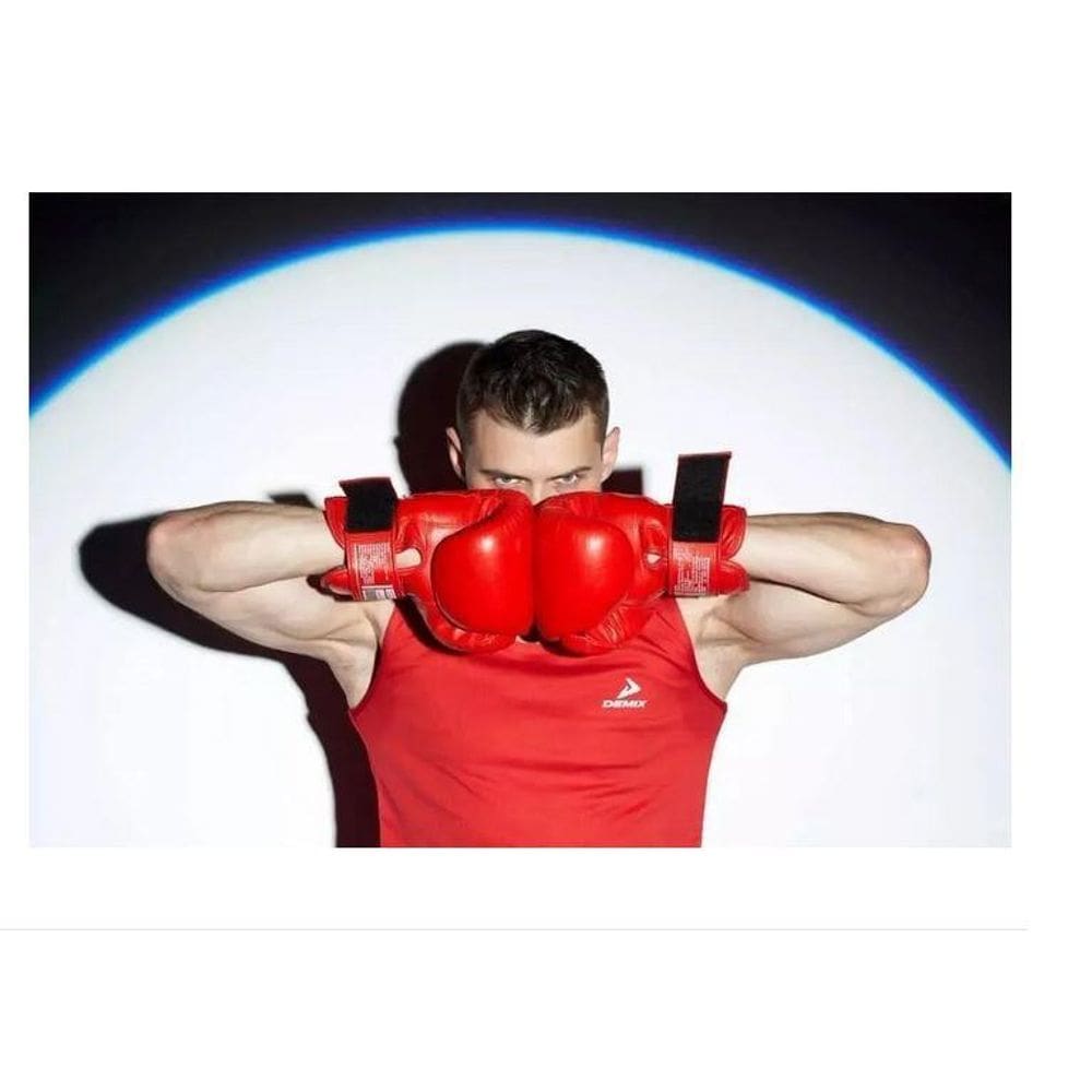 Colar Luva De Boxe Academia Lutador Prateada Vintage