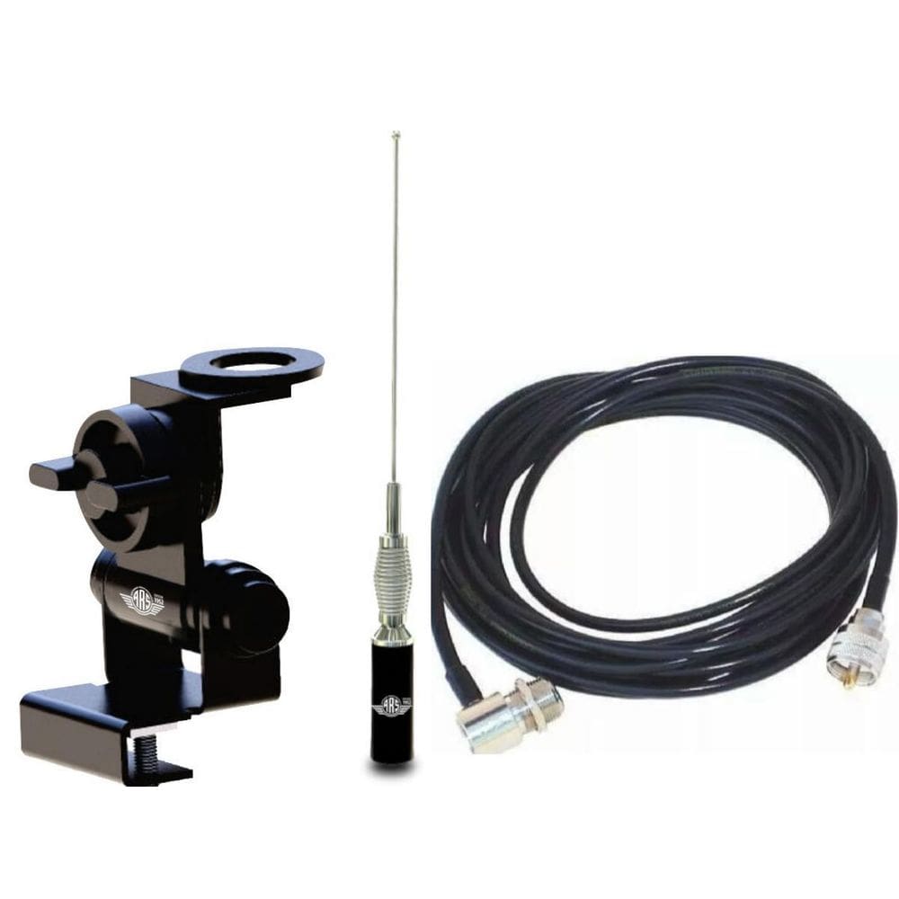 Antena Movel Ars Vhf 5Db 5/8Onda Cabo Suporte P Mala Mv35Eam