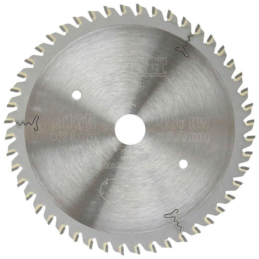 Lamina Serra Circular 165Mm 6.1/2 48D Madeira Dewalt