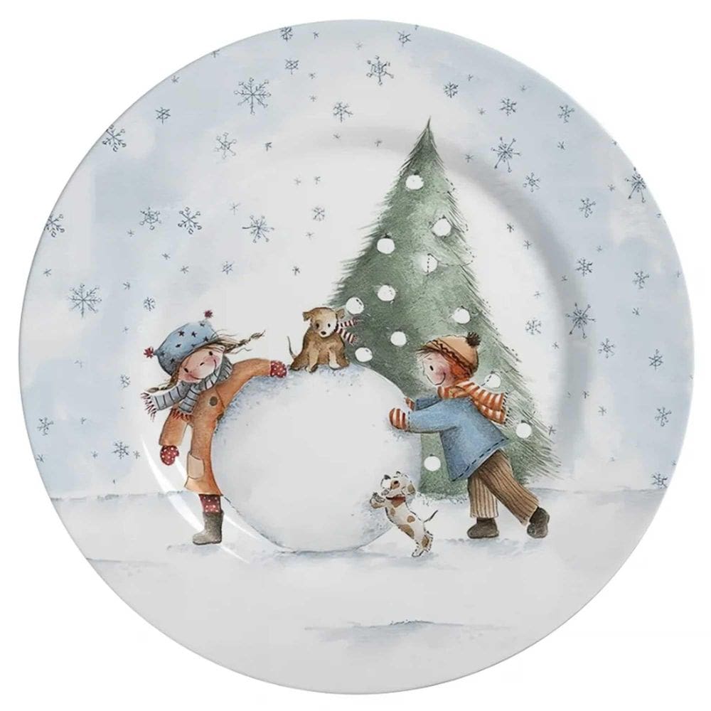 Conjunto 6 Pratos Rasos Sweet Christmas - Alleanza