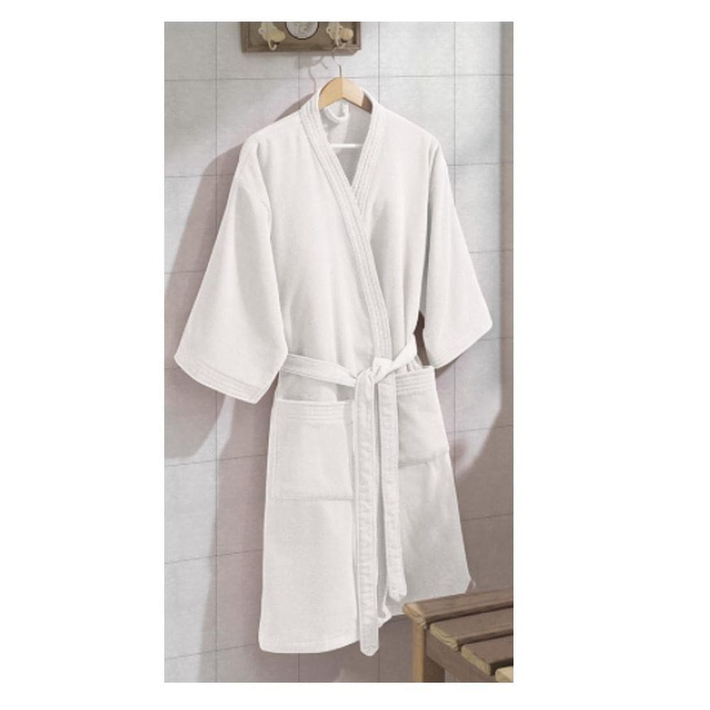 Roupão Algodão Veludo Confort M Branco Dohler