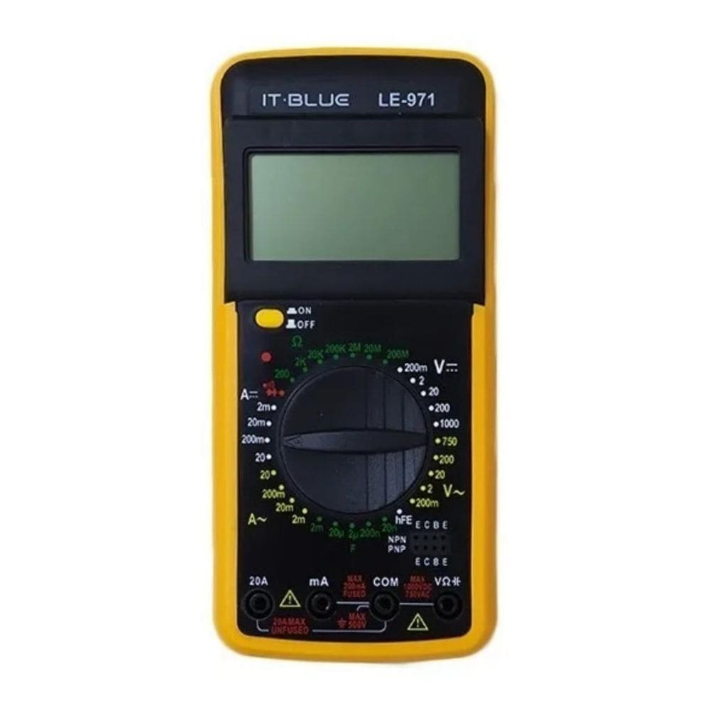 Multímetro Capacímetro Digital Profissional Bateria Le971