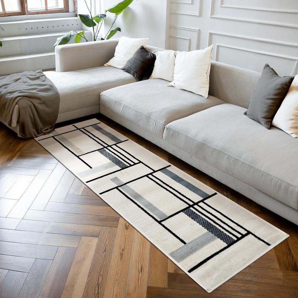 1 Tapete Passadeira Sala Sofá Corredor 57X180 Js Re Nap M60