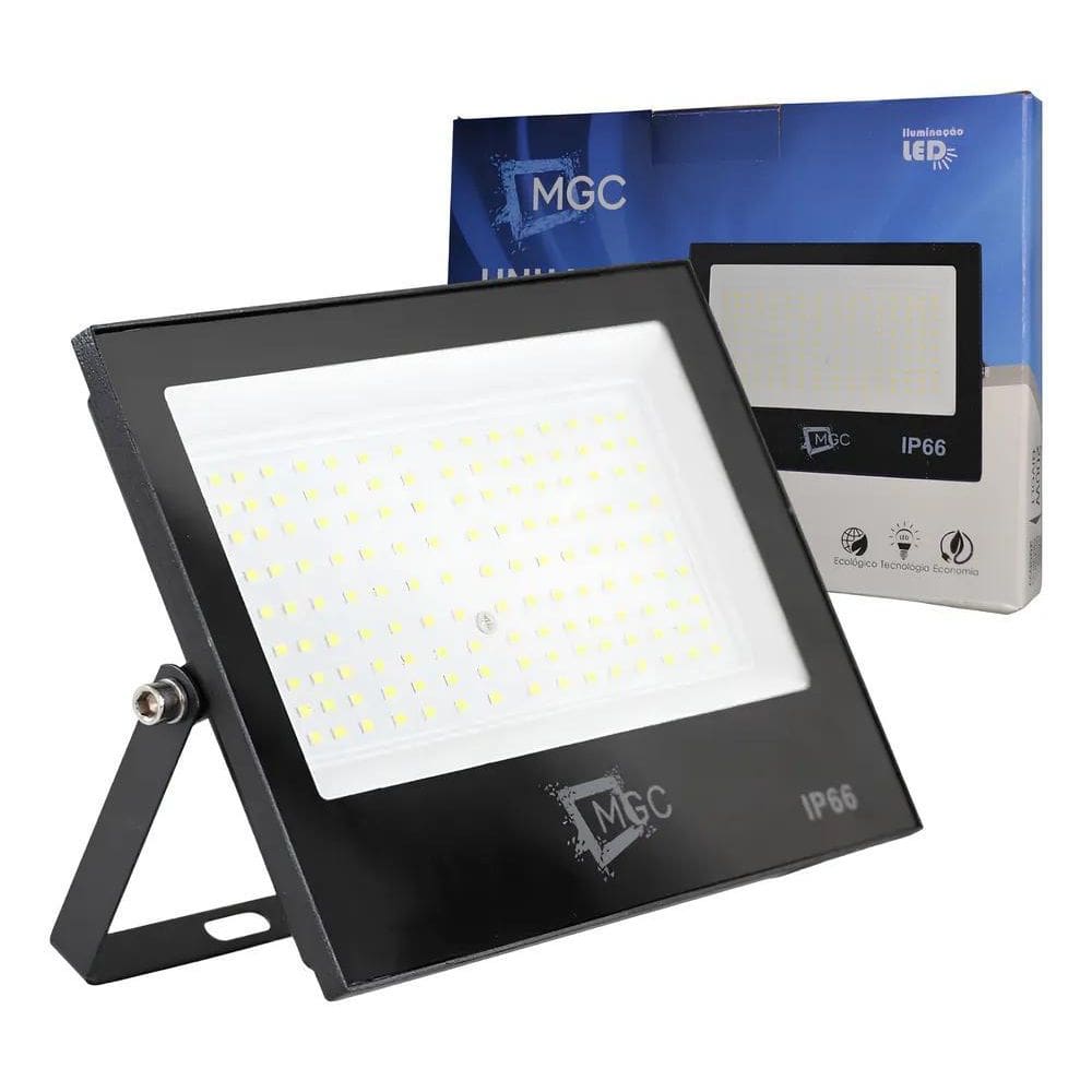 2X Refletor Led 200W Smd Prova Dágua Ip66 Holofote 6500K Sl