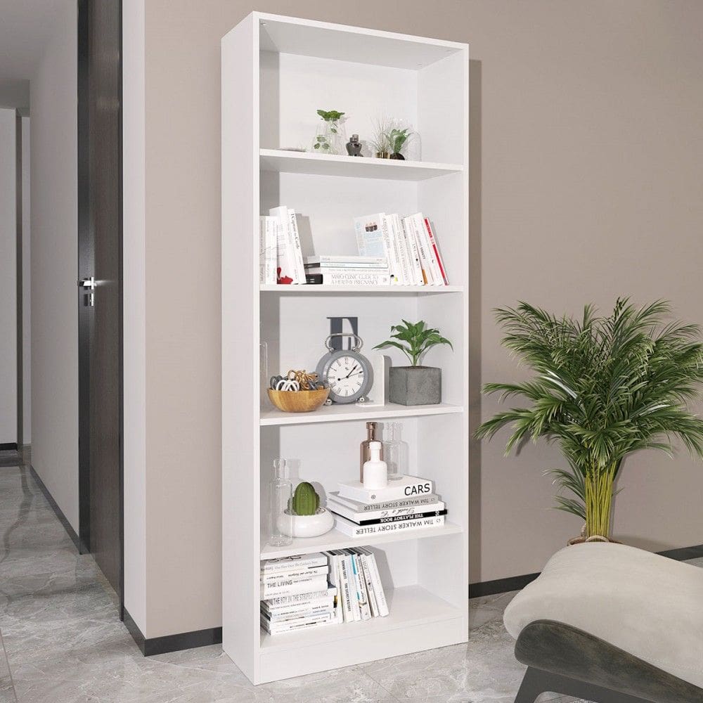 Estante para Livros 4 Prateleiras Me4141 Branco - Tecno Mobili