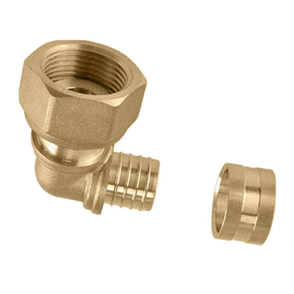 Cotovelo Fêmea Rosca Móvel PEX Água 20X3/4” Kit c/ 12 -Emmeti