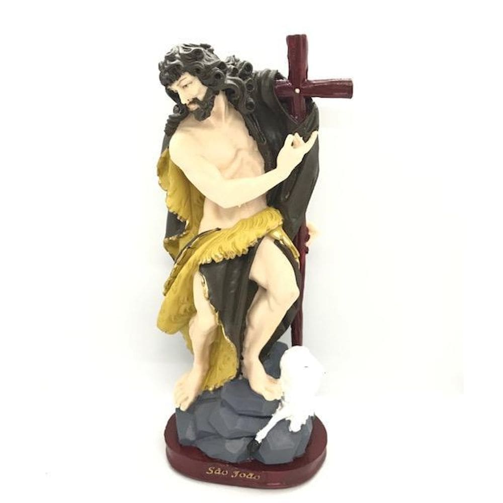 Imagem De São João Em Resina 30 Cm