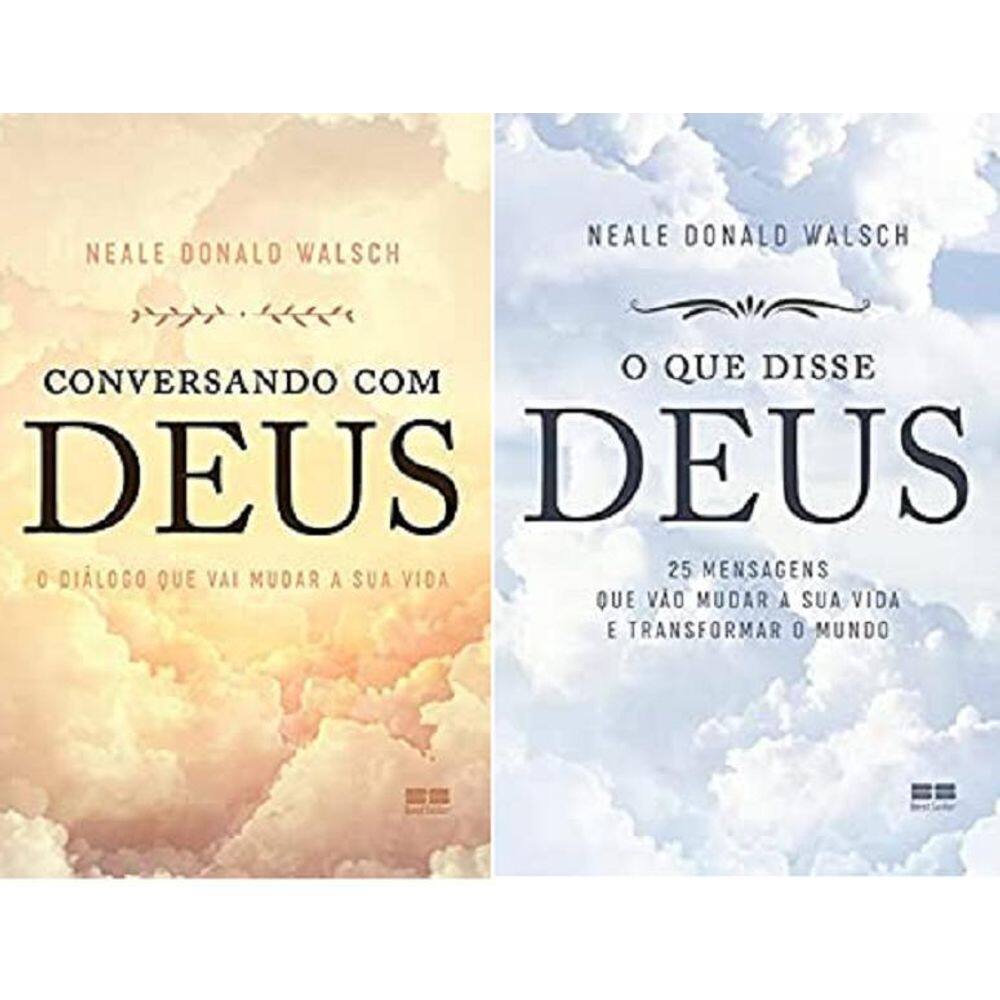 Kit 2 Livros Neale Donald Walsch Conversando Deus + O Que