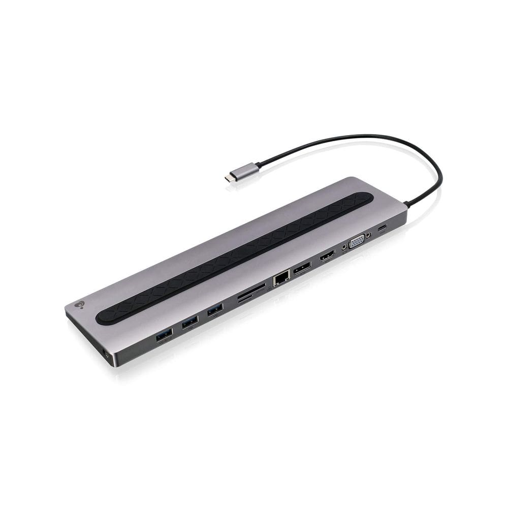 Estação de ancoragem IOGEAR USB-C de 8 portas de baixo perfil 4K 30Hz