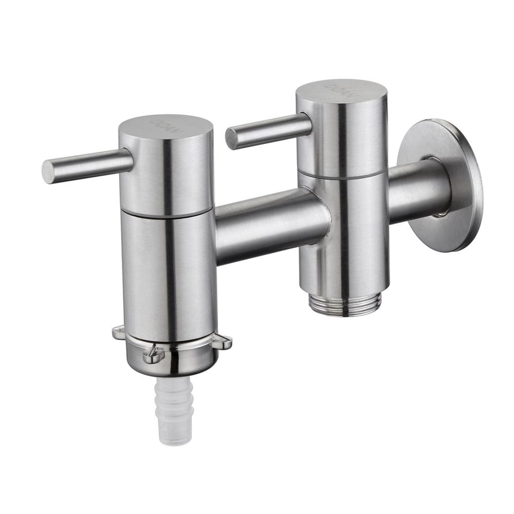 Torneira Inox Tanque Com Saída Máq. De Lavar Link Doan Nox12