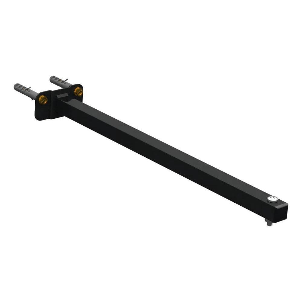 2X Suporte Haste Refletor Led Parede Fachada 40Cm Preto Aço
