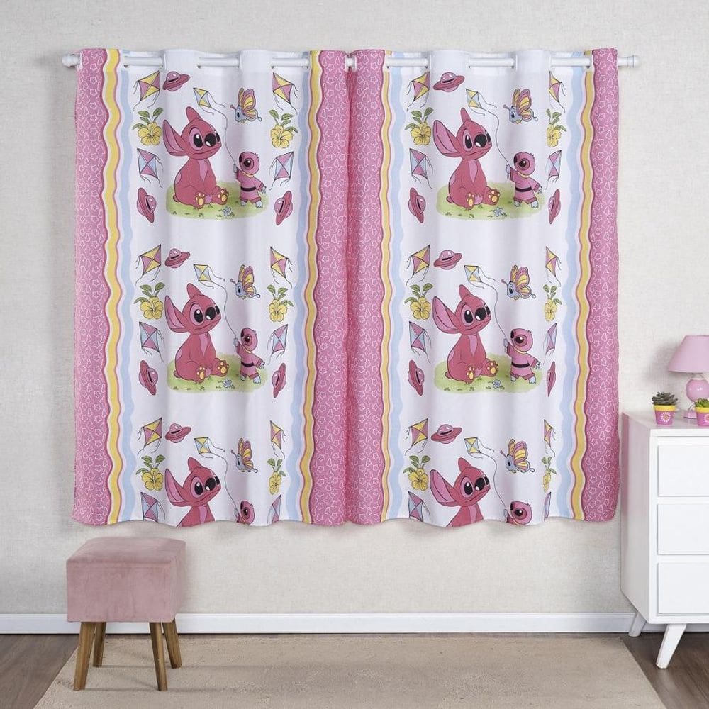 Cortina Infantil 2,00 X 1,60 Quarto Brinquedoteca Menino